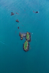 Aerial view on the way to the Snaefellsness peninsula, Iceland, Europe