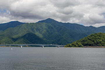 Fototapeta na wymiar lac Kawaguchi, au Japon