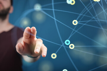 organization network team concept networking.