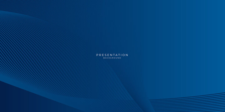 Modern 3D blue abstract presentation background. Curves and lines use for banner, cover, poster, wallpaper, design with space for text.