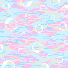 Bubbles pattern, Pastel color