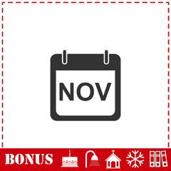 Calendar icon flat