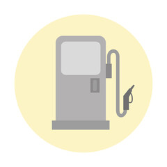 Gasoline pump station design, Energy fuel technology power industrial production and petroleum theme Vector illustration