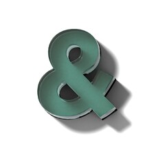 リアルなガラスのブロックのアンド記号