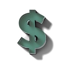 Obraz premium リアルなガラスのブロックのドル