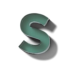 リアルなガラスのブロックのS