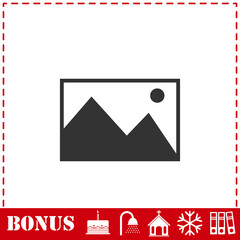 Photograph icon flat