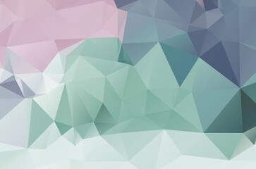 Obraz premium Vivid colorful gradient mosaic background. Geometric triangle, mosaic, abstract