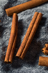 Raw Organic Cassia Cinnamon Sticks
