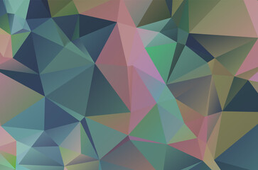 Vivid colorful gradient mosaic background. Geometric triangle, mosaic, abstract