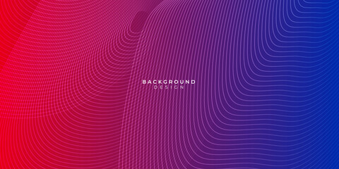 Blue red background with abstract wave spiral modern element for banner, presentation design and flyer