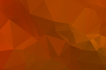 Fototapeta premium Orange pattern polygonal background. Shining colorful illustration