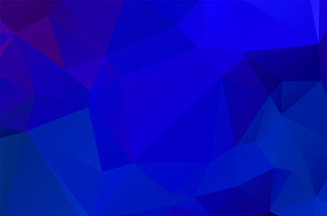 Abstract blue vivid triangle geometrical background, vector Illustration