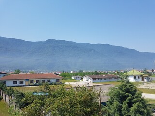 Obraz premium village in the mountains