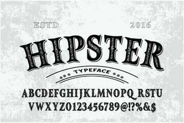 vintage font, typeface design, white and gray style background, alphabet vector design