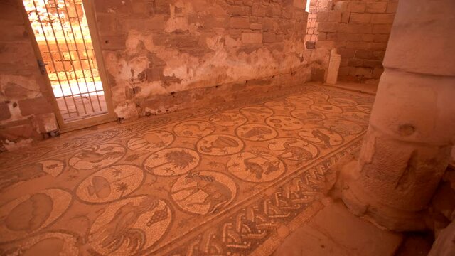 Byzantine church - 70 square meters of preserved mosaics, Petra, Jordan