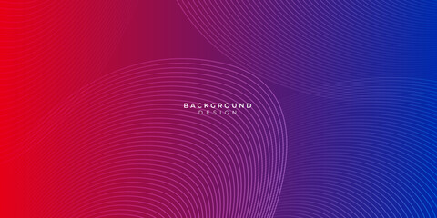 Modern red blue abstract background with stylish line wave curve suit for presentation design