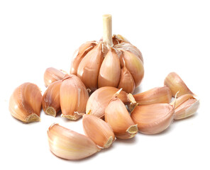Garlic isolated on white background