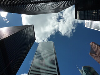Fototapeta na wymiar City buildings in Toronto