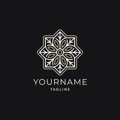 Luxury Ornament Simple Mandala Logo Design