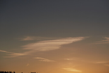 Sun on sunset sky. This file is cleaned and retouched.