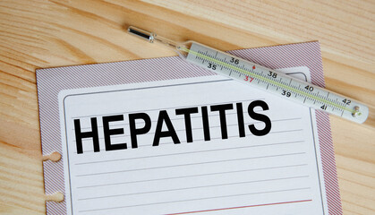 HEPATITIS C and Background of Medicaments Composition, Stethoscope, mix therapy drugs doctor and...