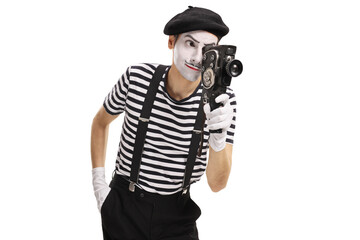 Mime recording with a vintage camera