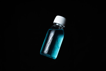 Bottle of antibacterial hand gel