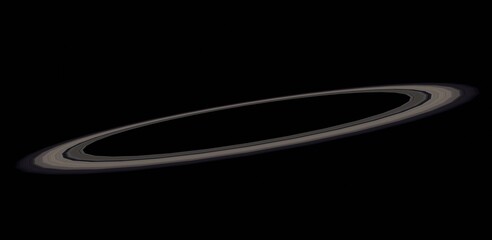 Saturn ring. Planetary rings. 3d rendering. © Sudakarn