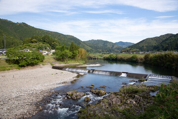 四万十川 一斗俵沈下橋 -現存最古の四万十川沈下橋-