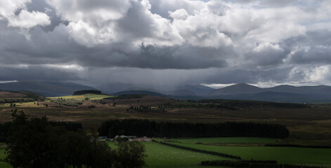 Fototapeta premium storm clouds over the mountains