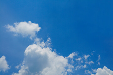 Blue sky & soft white clouds