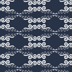 Modern seamless vector with decorative colorful abstract ornaments of wind.