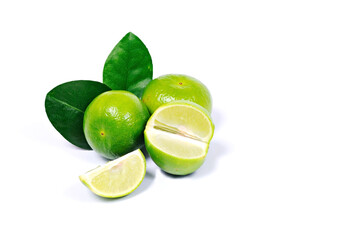 lemon on white background 