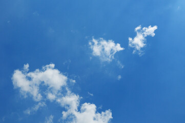 blue sky & white clouds 