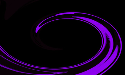 Side Purple wave color art printed on dark illustration vector art.