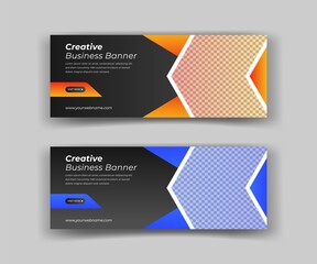 Set of Creative Business Web Banner Template