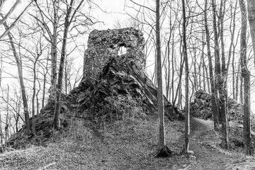 Hamrstejn Castle Ruins near Liberec, Czech Republic