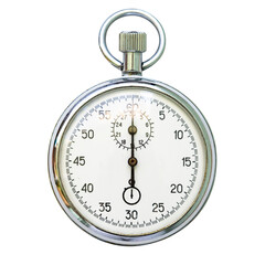 Stop watch isolated on white background