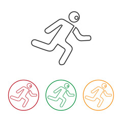 people Running gesture  illustration vector design