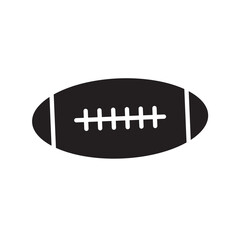 Rugby ball icon vector logo design template