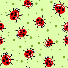 ladybug vector pattern