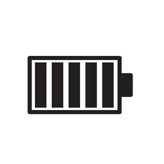 Battery icon vector logo illustration flat trendy