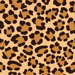 flat Leopard skin vector pattern