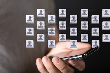 organization chart team concept networking group