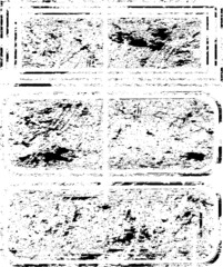 Grunge post Stamps Collection, Circles. Banners, Insignias , Logos, Icons, Labels and Badges Set . vector distress textures.blank shapes.