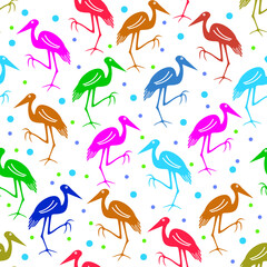 vector heron pattern