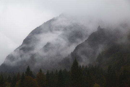 Mist in mountains