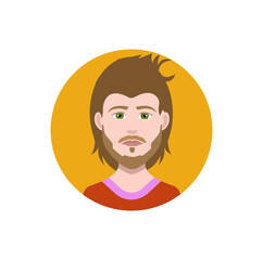 Avatar Icon, Man Avatar Vector