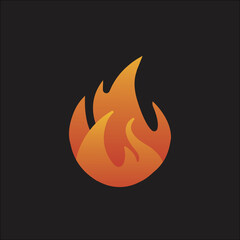 Flame icon vector